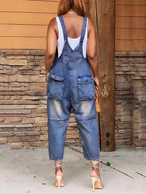 Vintage Denim Overalls Vintage Blue / 3XL