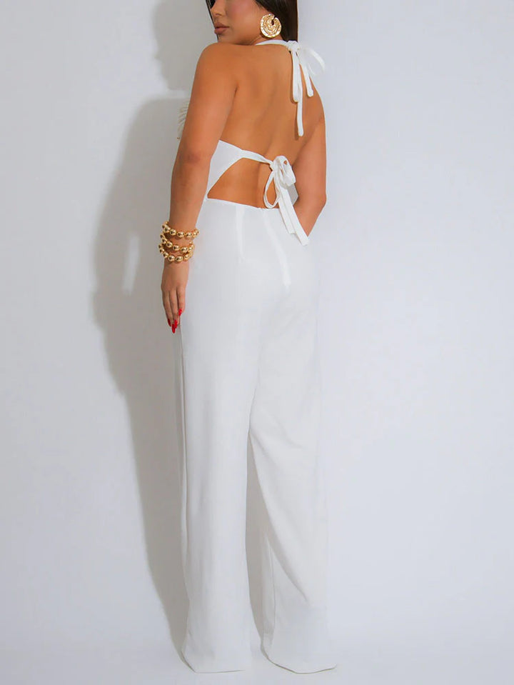 Halter Bead Jumpsuit