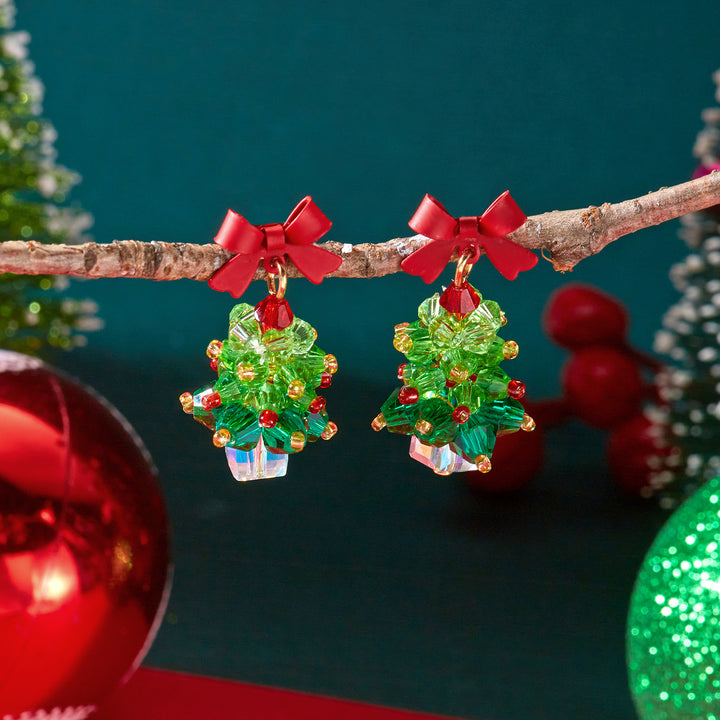 Christmas Tree Gingerbread Man Fashionable Cute Versatile Earrings