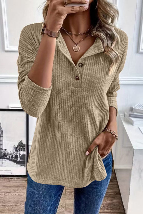 Fall and Winter Casual Zipper Loose Knit Sweater