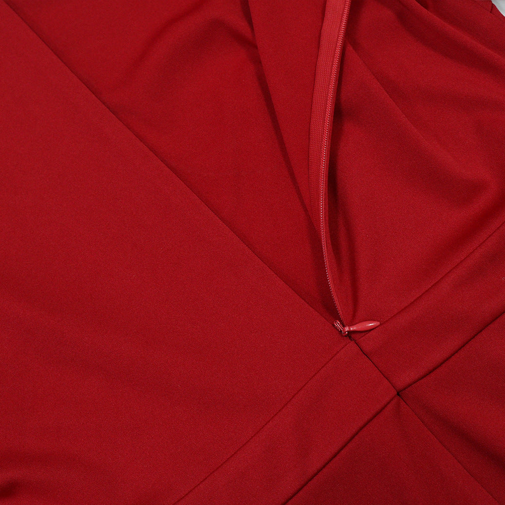 Elegant Round Neck Half Sleeve Dress