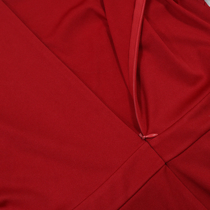 Elegant Round Neck Half Sleeve Dress