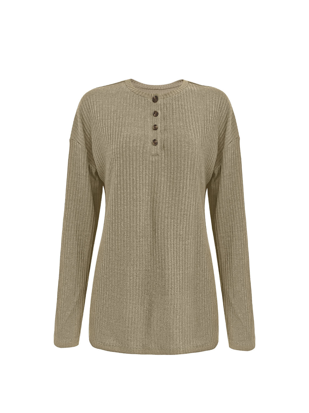 Fall and Winter Casual Zipper Loose Knit Sweater