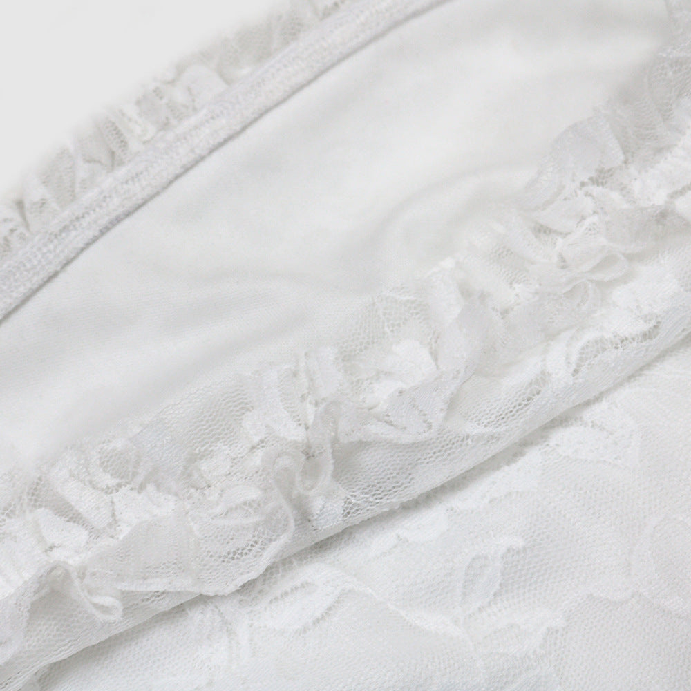 Sheath Solid Color Lace Trim Dresses