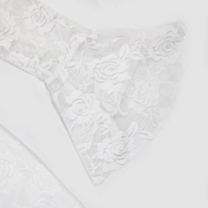 Sheath Solid Color Lace Trim Dresses