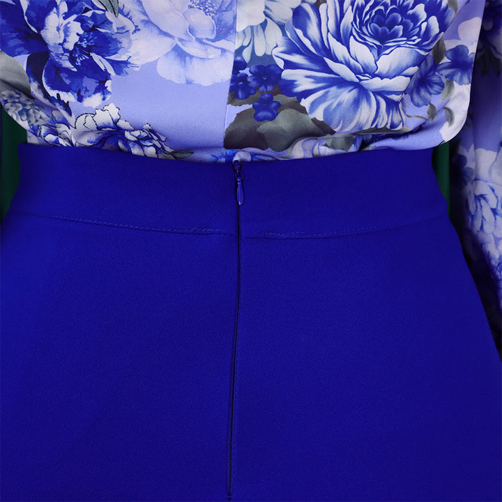 Casual Printed Long Sleeve Shirt Wide Leg Pants Sets