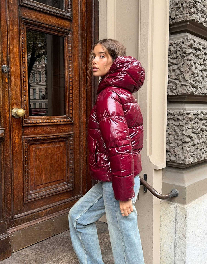 Winter Casual Hooded Cotton Jacket with Thickened Lining