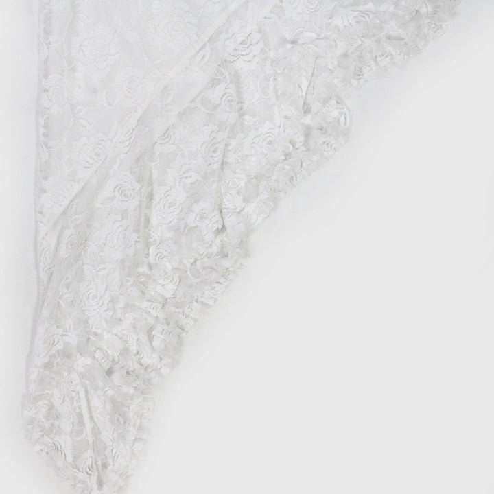 Sheath Solid Color Lace Trim Dresses