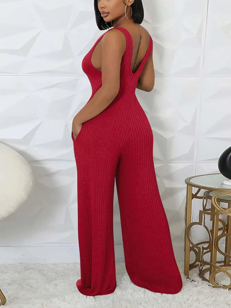 Ribbed Bolero & Jumpsuit Sets