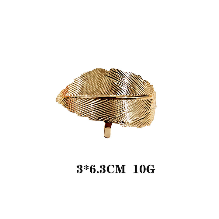 Metal Hair Clip with Horse Tail Design