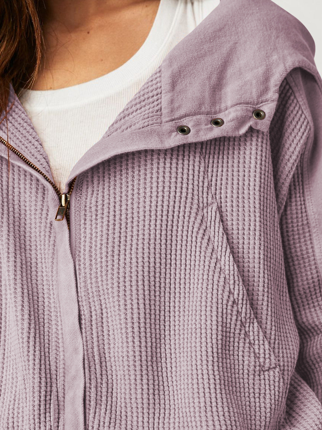 Patchwork Zipper Hoodie