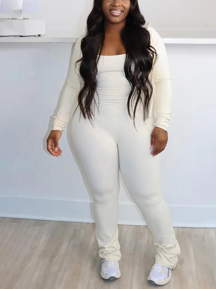 Athleisure Jacket & Jumpsuit Set