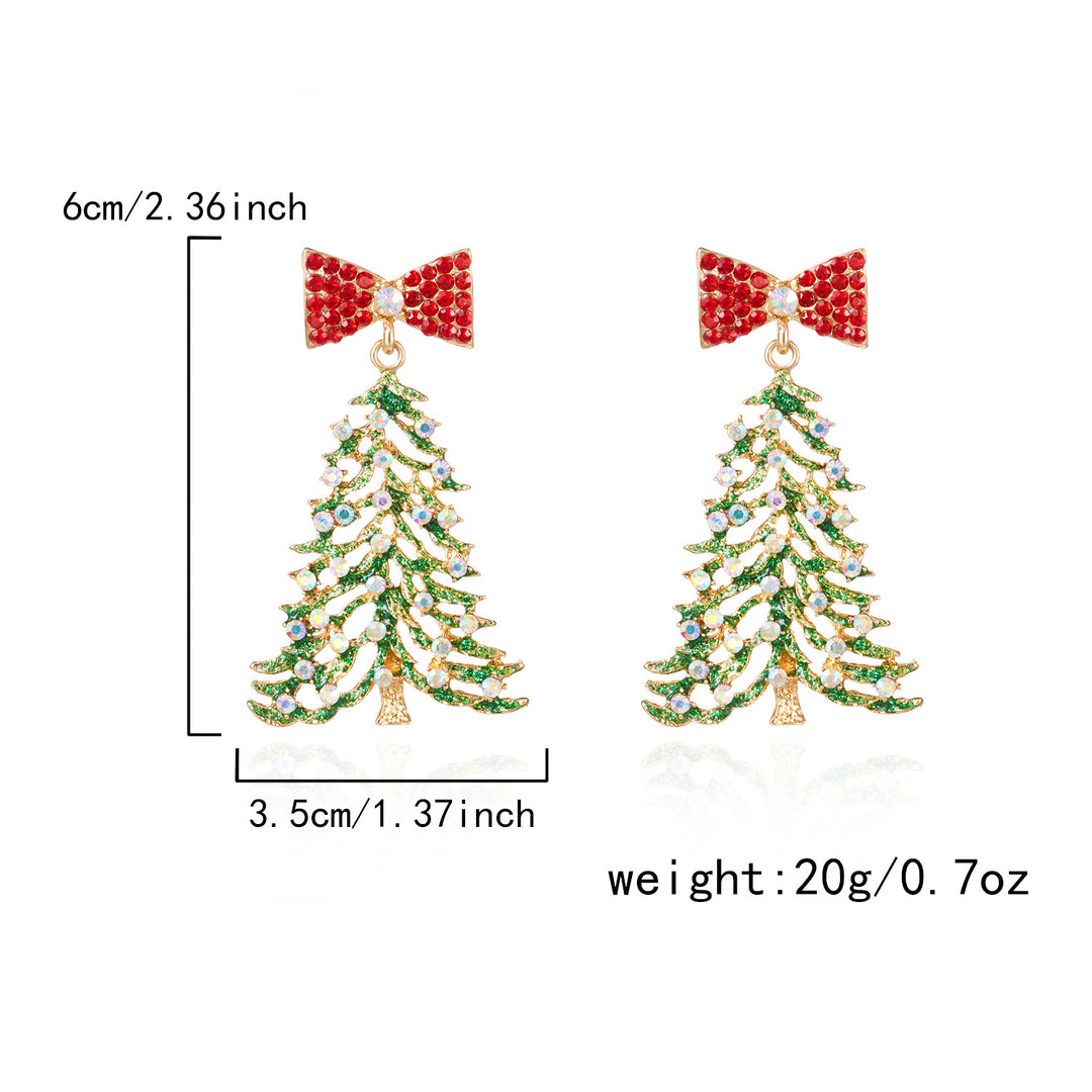 Christmas Tree Gingerbread Man Fashionable Cute Versatile Earrings