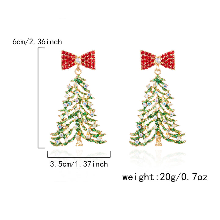 Christmas Tree Gingerbread Man Fashionable Cute Versatile Earrings