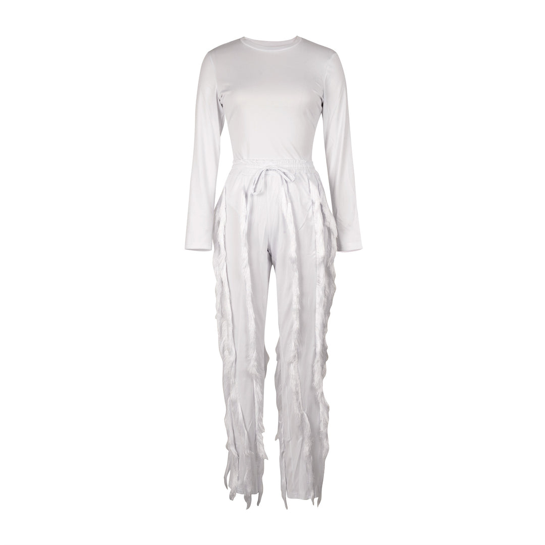 Fringe Trim Sportswear Set