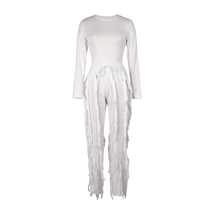 Fringe Trim Sportswear Set