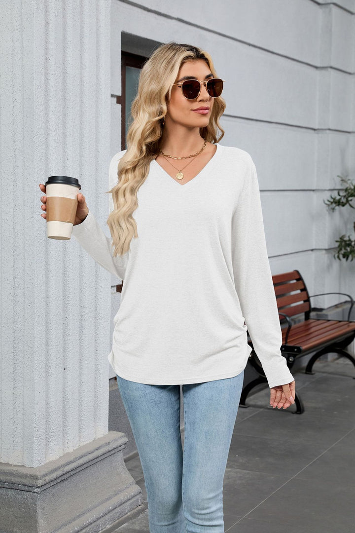 Comfortable Round Neck Long Sleeve T-Shirt