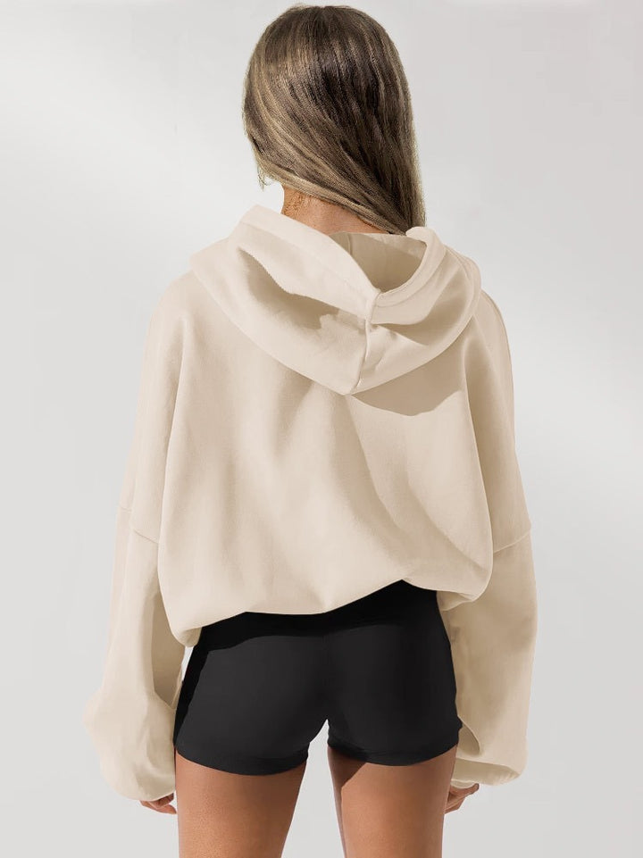 Long Sleeve Casual Solid Color Sweatshirt