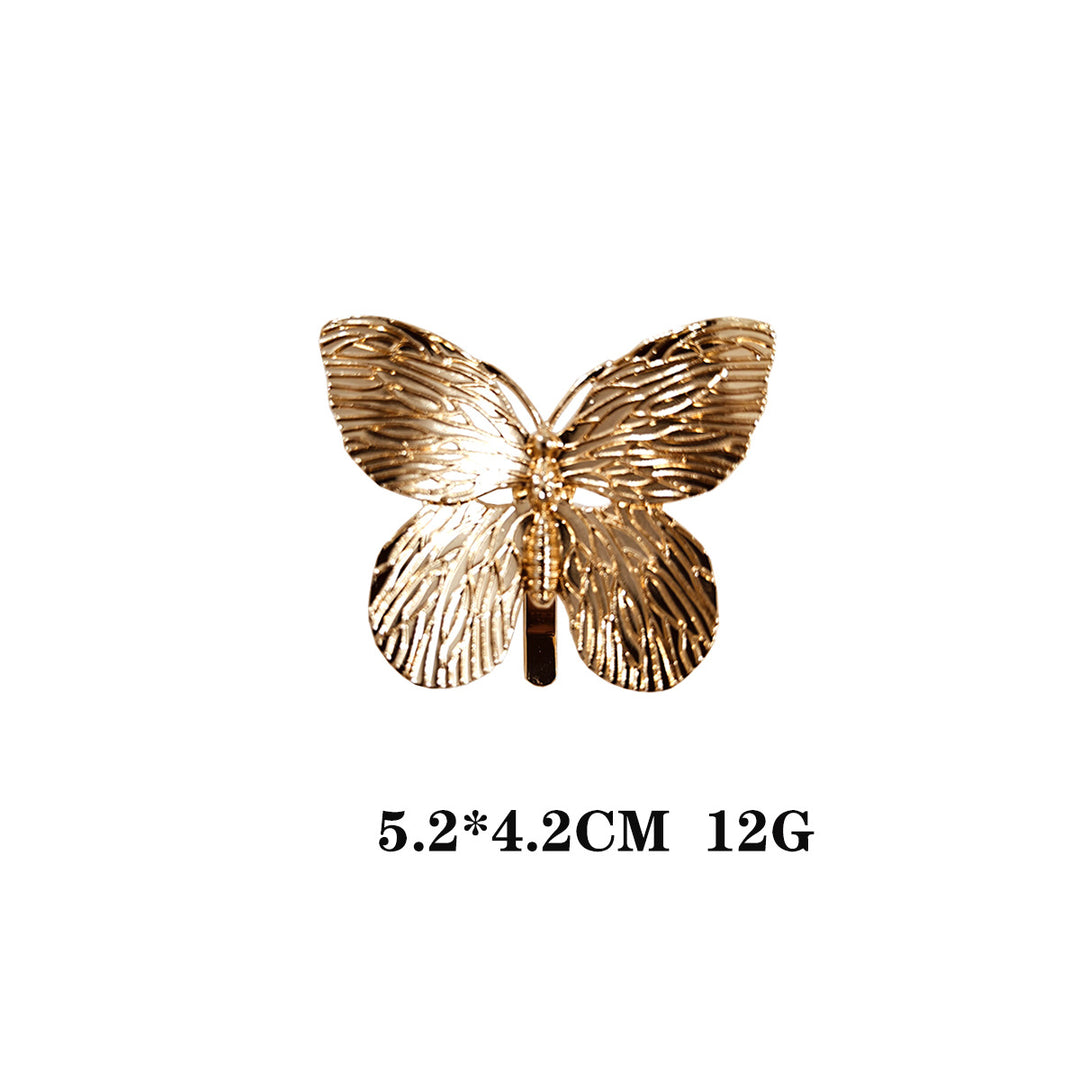 Metal Hair Clip with Horse Tail Design