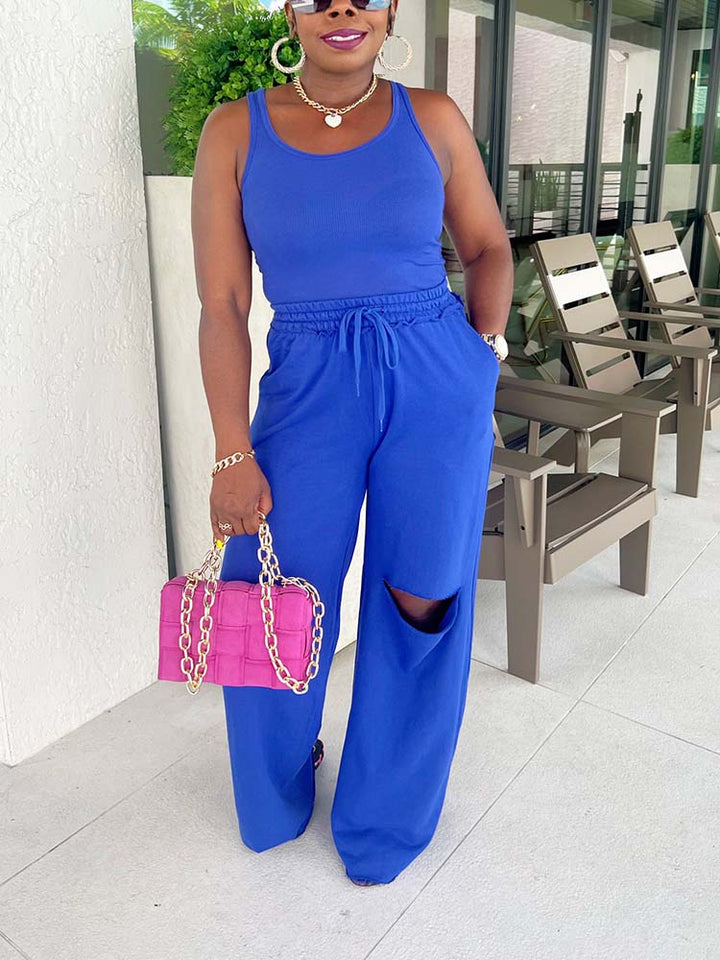 Casual Tracksuit Set Army Green / 2XL