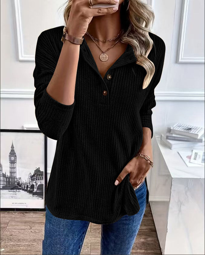 Fall and Winter Casual Zipper Loose Knit Sweater