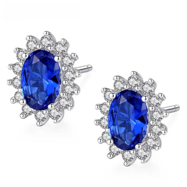 Flower Sapphire Earrings