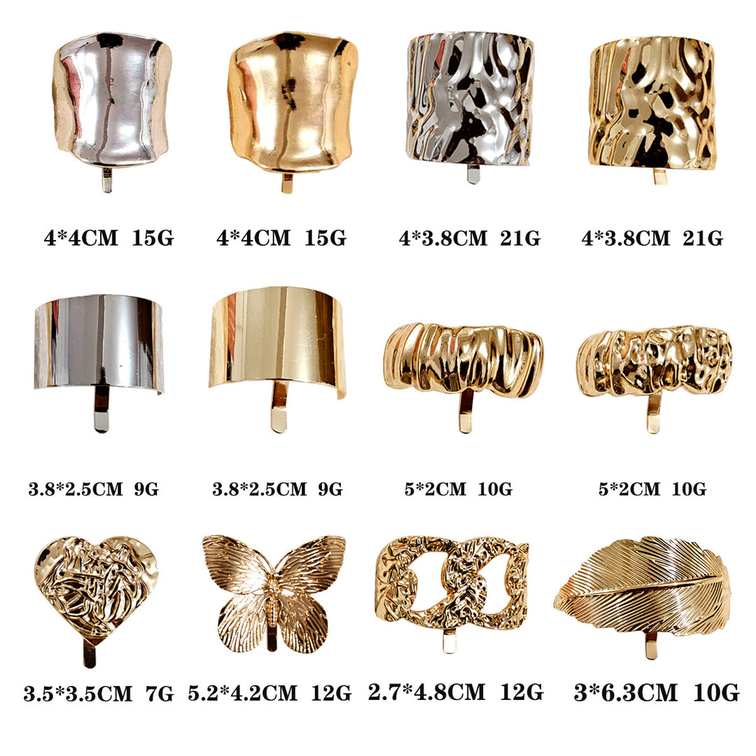 Metal Hair Clip with Horse Tail Design