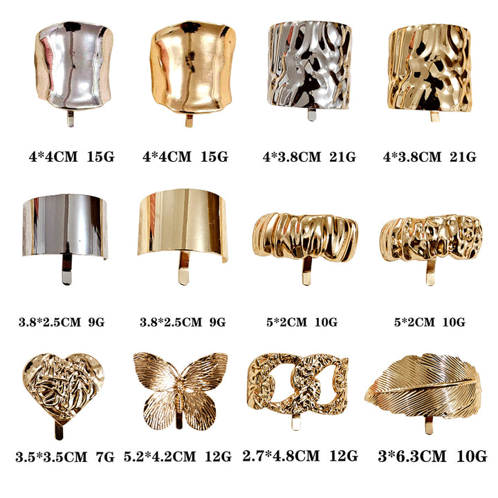 Metal Hair Clip with Horse Tail Design