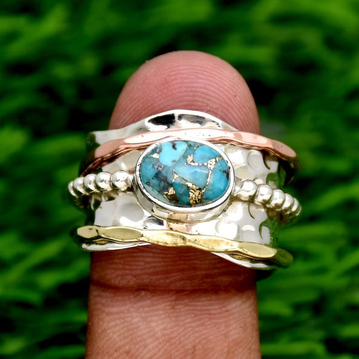 Vintage Turquoise Spinning Ring