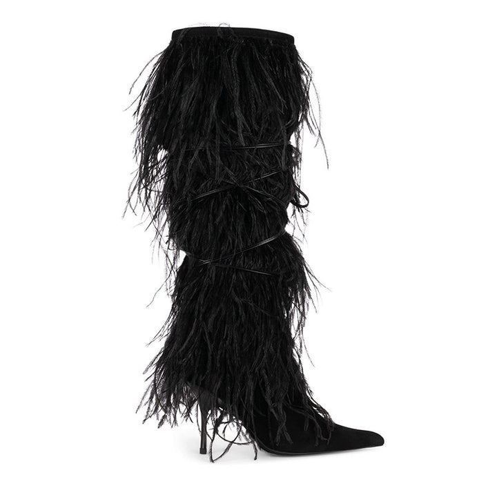 Fringed High Heeled Boots