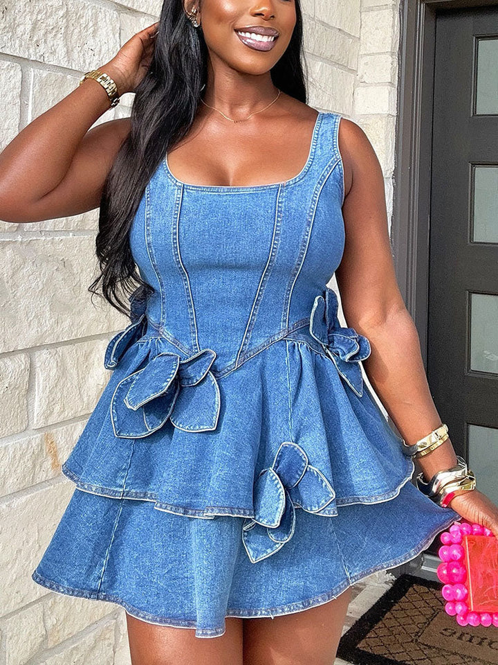 Rosey Denim Mini Dress