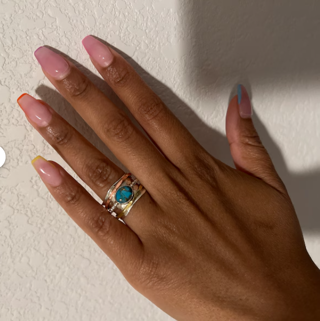 Vintage Turquoise Spinning Ring