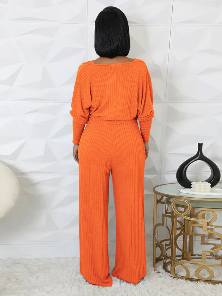 Ribbed Bolero & Jumpsuit Sets
