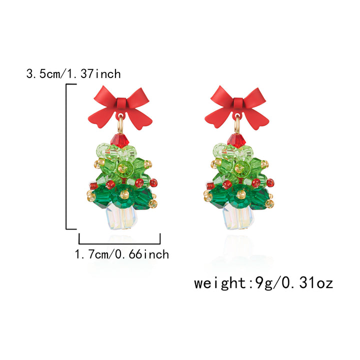 Christmas Tree Gingerbread Man Fashionable Cute Versatile Earrings