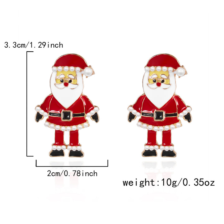 Christmas Tree Gingerbread Man Fashionable Cute Versatile Earrings