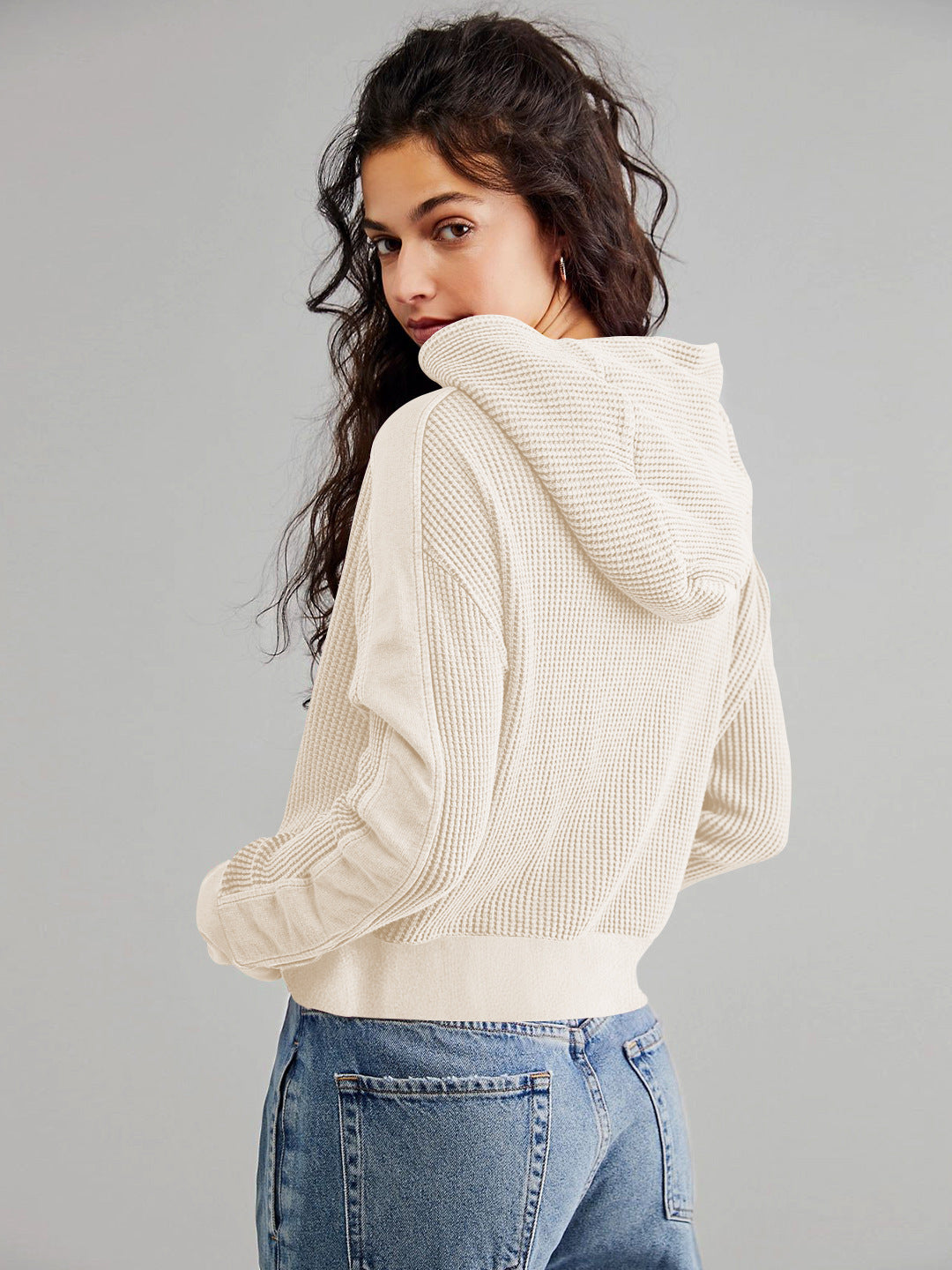 Patchwork Zipper Hoodie