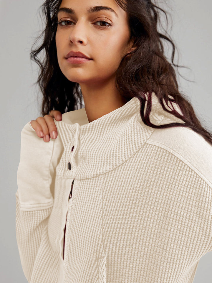 Patchwork Zipper Hoodie