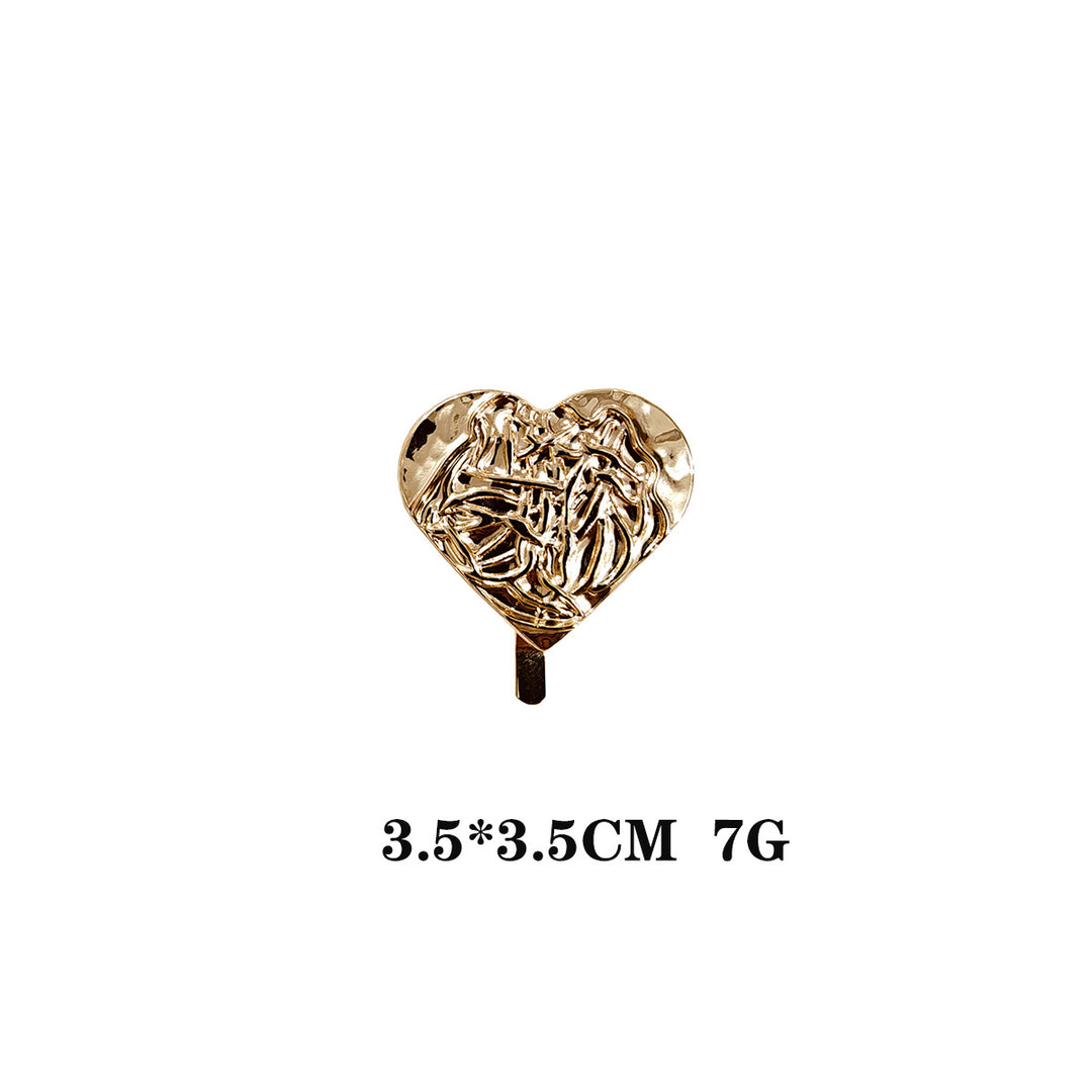 Metal Hair Clip with Horse Tail Design