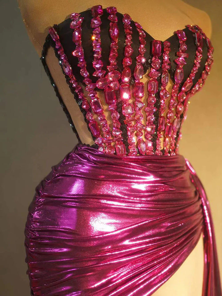 Goddess Corset And Draped Skirt Set