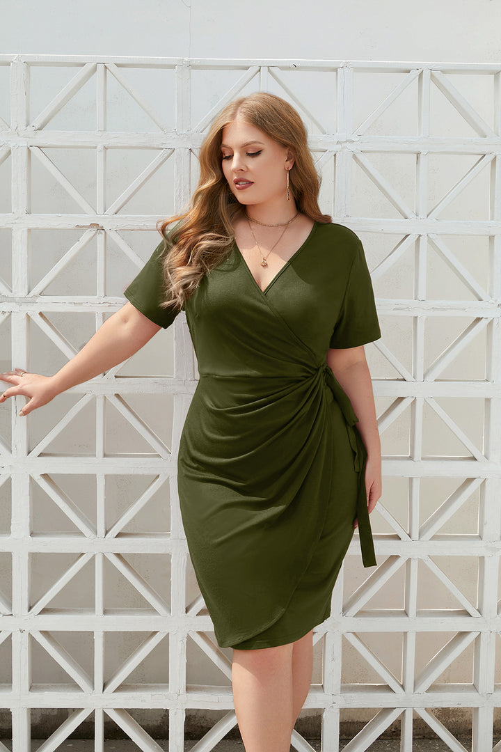 Casual Vacation Lace-Up Dress