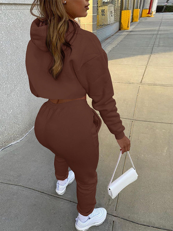 Solid Hooded 3PC Set Light Gray / M