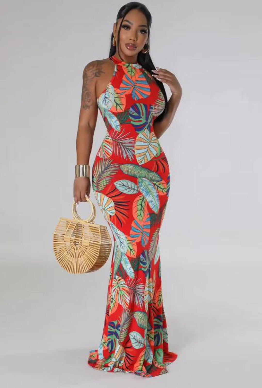 Back Hollow Out Wrap Dresses