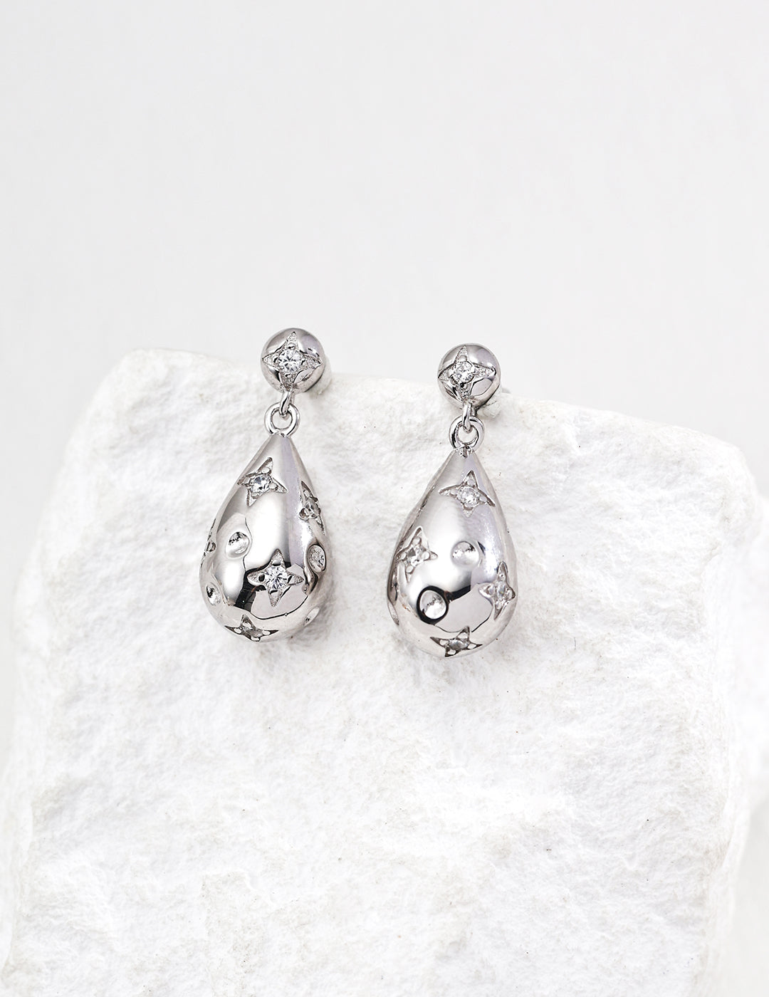 Zirconia Full Star Earrings