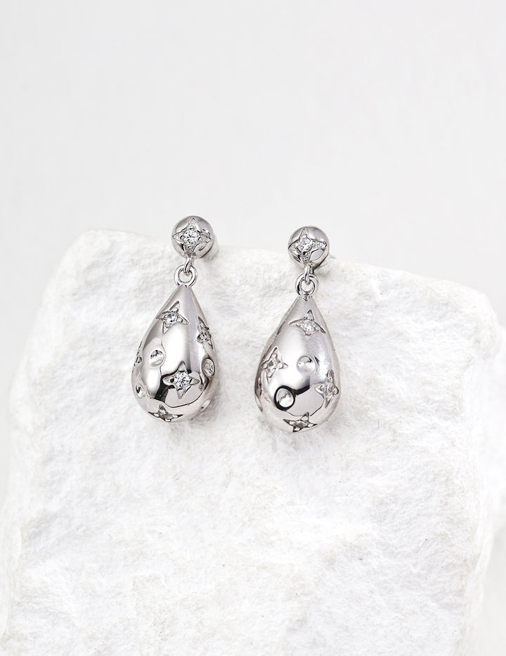 Zirconia Full Star Earrings