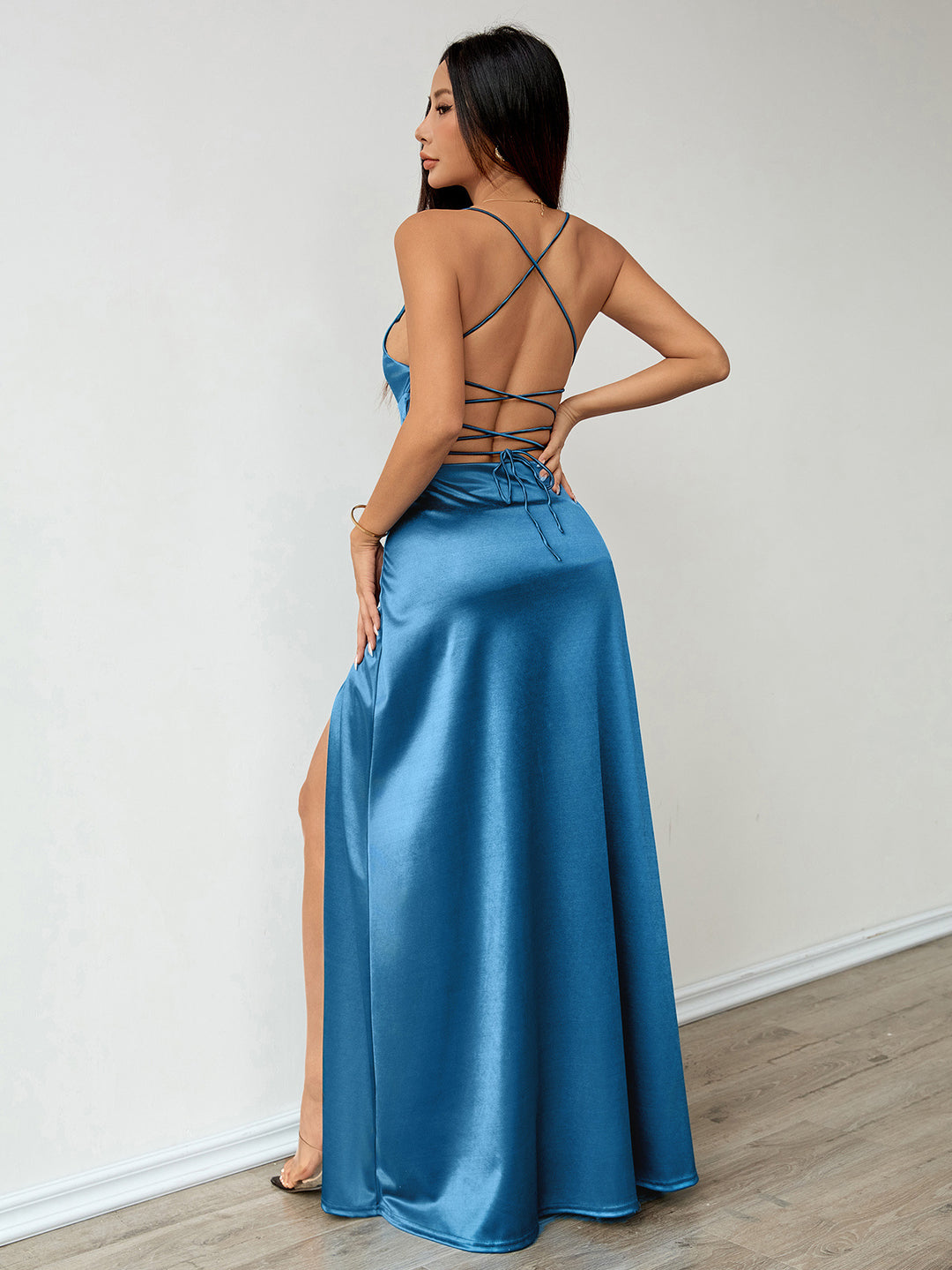 Satin Elegant Strapless Dress