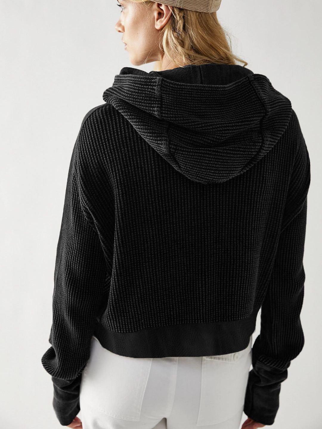 Patchwork Zipper Hoodie
