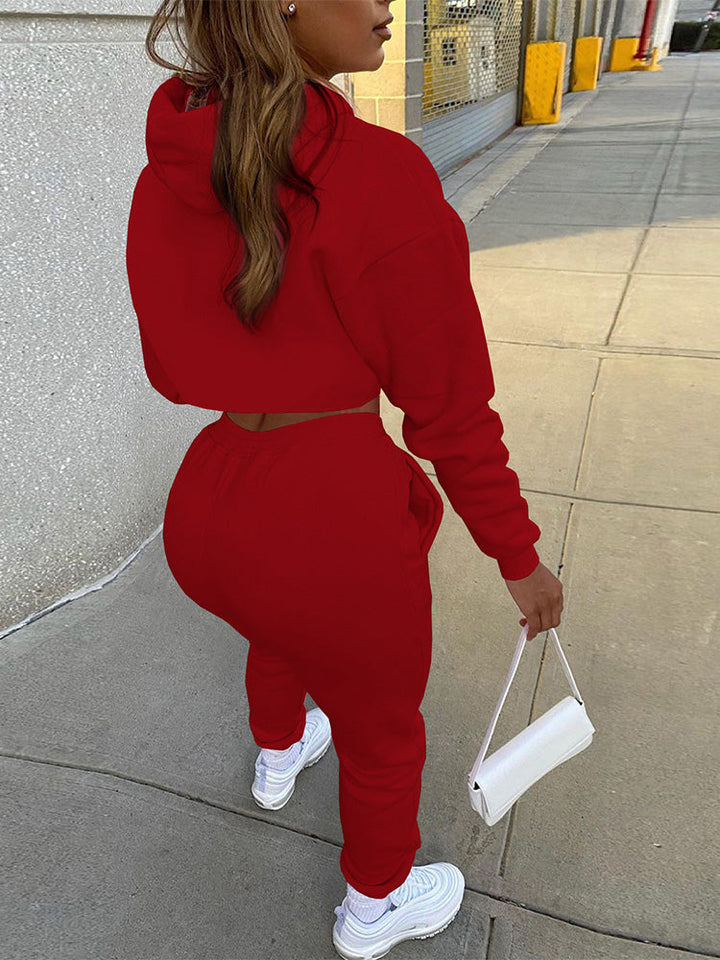 Solid Hooded 3PC Set Light Gray / 2XL