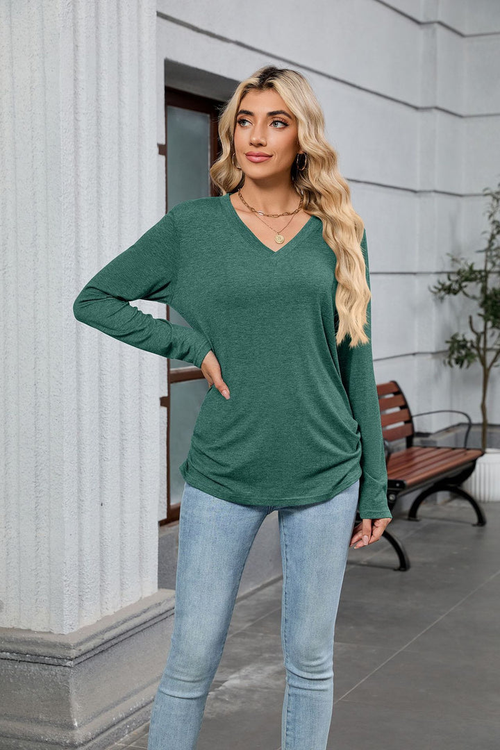 Comfortable Round Neck Long Sleeve T-Shirt