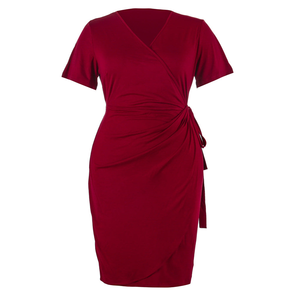Casual Vacation Lace-Up Dress