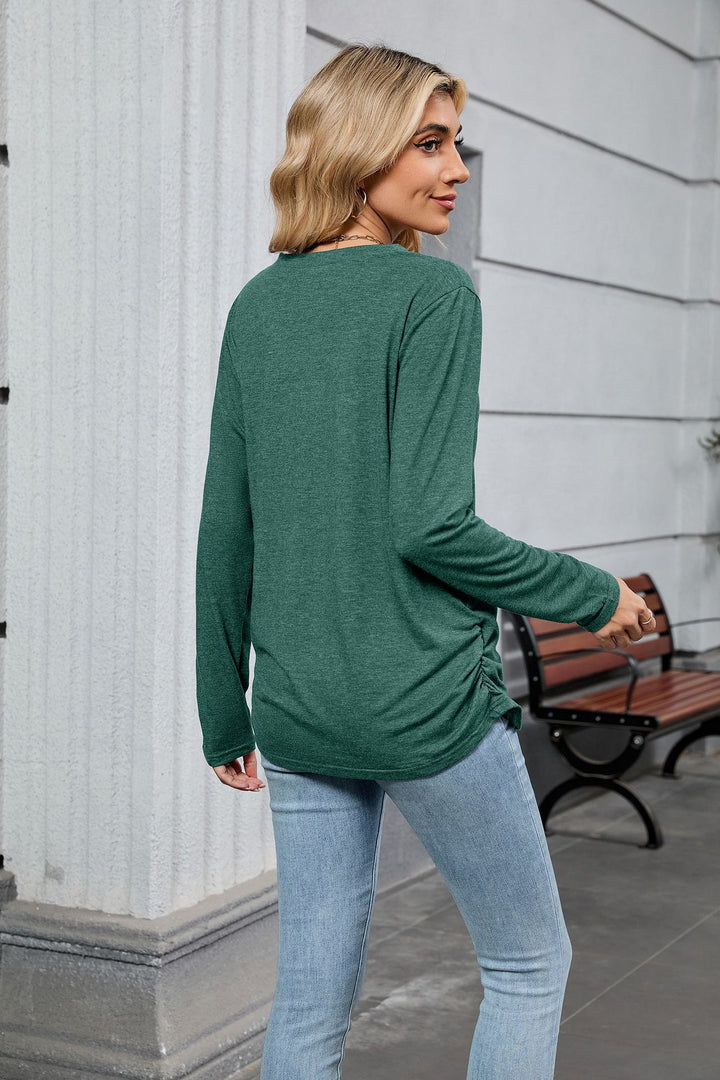 Comfortable Round Neck Long Sleeve T-Shirt
